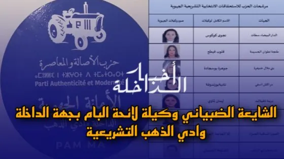 الشايعة الضبياني وكيلة لائحة البام بجهة الداخلة وادي الذهب التشريعية
