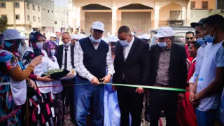 محمد بوبكر منسق حزب التقدم والإشتراكية يفتتح مقر جديد بحي الوحدة