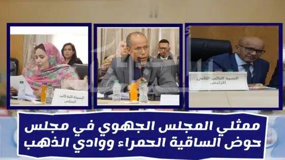 بالاجماع… التصويت على ممثلي المجلس الجهوي في مجلس حوض الساقية الحمراء ووادي الذهب
