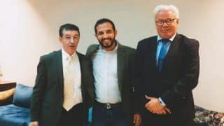الراغب حرمة الله يلتقي برئيس البنيات التحتية بالجامعة الملكية المغربية لكرة القدم 