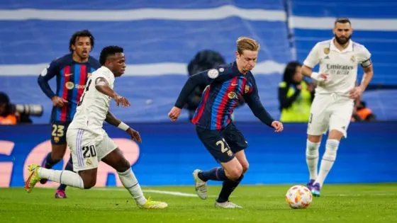 برشلونة يفوز ذهاباً على غريمه ريال مدريد في نصف نهائي كأس الملك