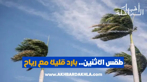 طقس الاثنين.. بارد قليلا مع رياح