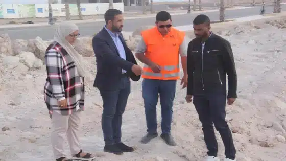 رئيس جماعة الداخلة في زيارة تفقدية لمشروع تأهيل شبكة الماء الصالح للشرب